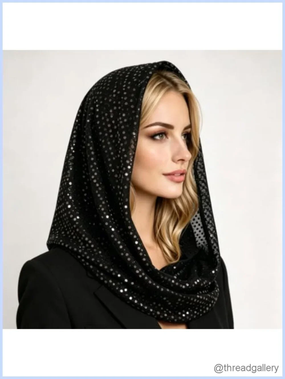 Sequin Head Scarf Unisex Rave Party Accessory